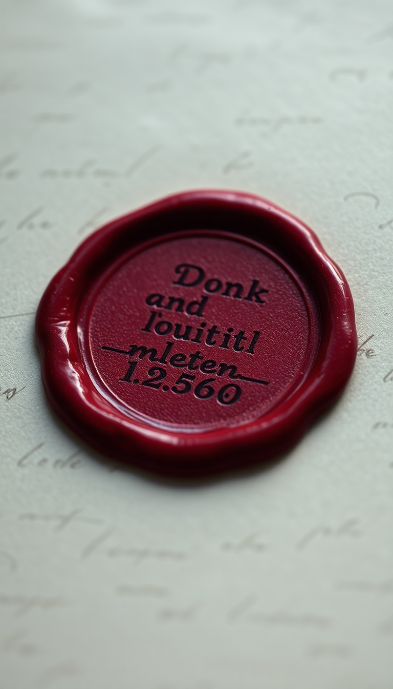 Silver Letter Wax Seal Vintage Aesthetic Wallpaper