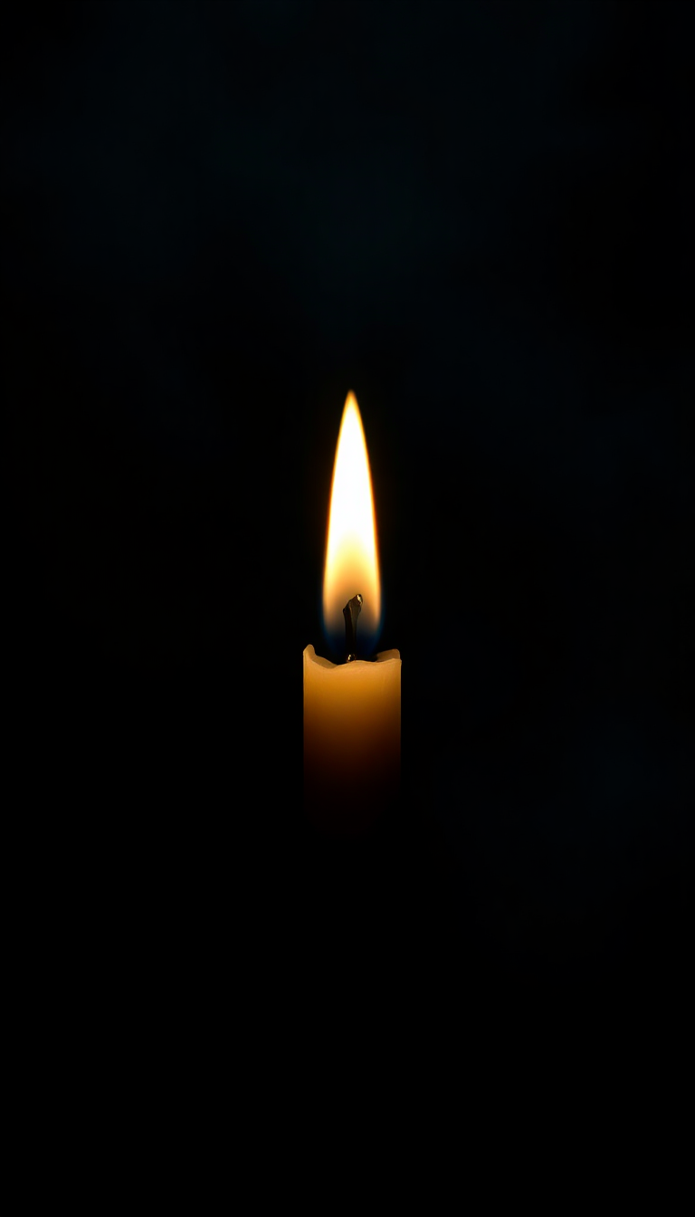 Single Candle Flame Enchanting HD Wallpaper