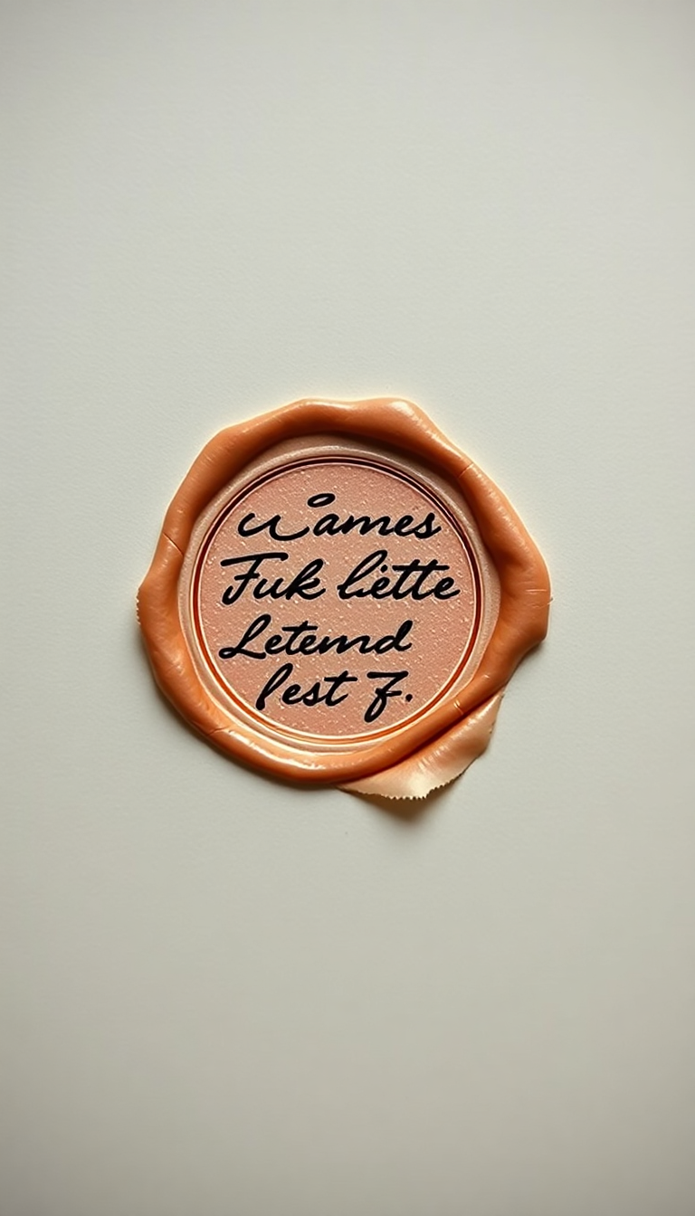 Aesthetic Raw Handwritten Letter Wax Wallpaper