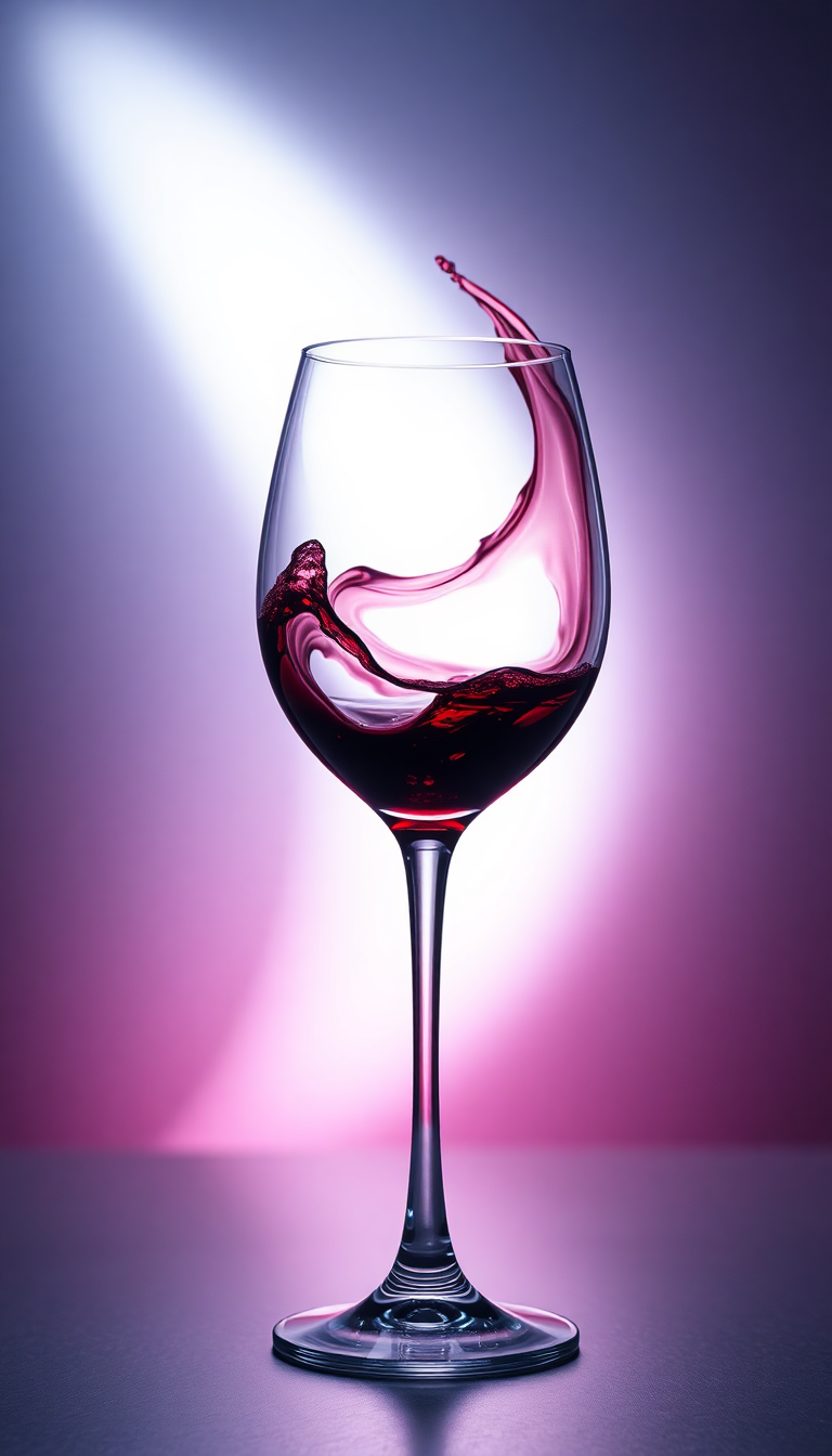 Tropical Liquid Burgundy Swirl Glass Photorealistic Wallpaper