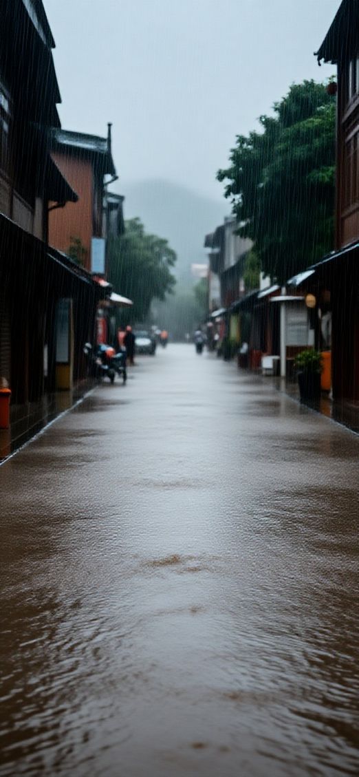 Stunning Pure Monsoon Rain Heavy Wallpaper