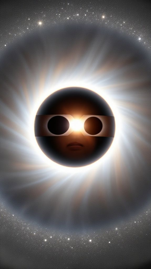 Space Surreal Solar Eclipse Corona Wallpaper