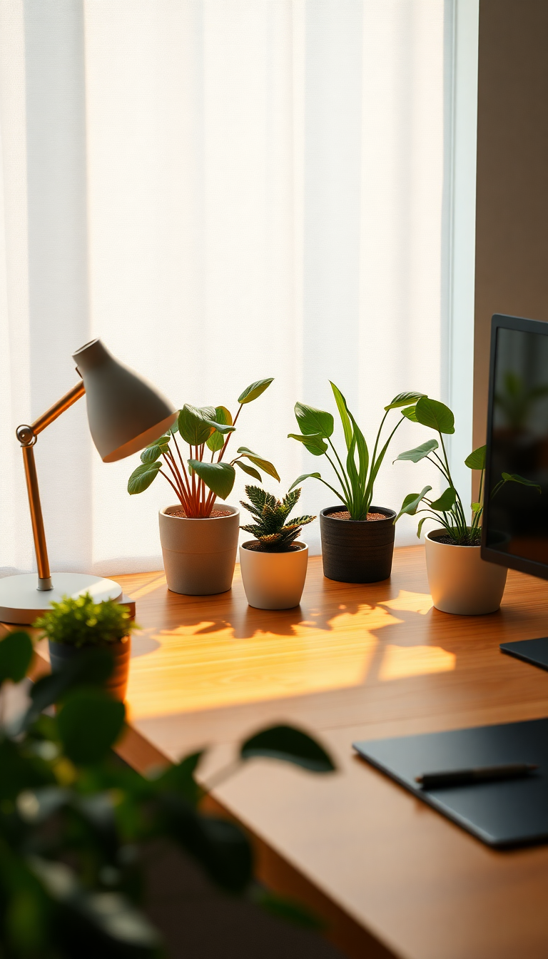 Setup Plants Morning Light Aesthetic Prime Wallpaper