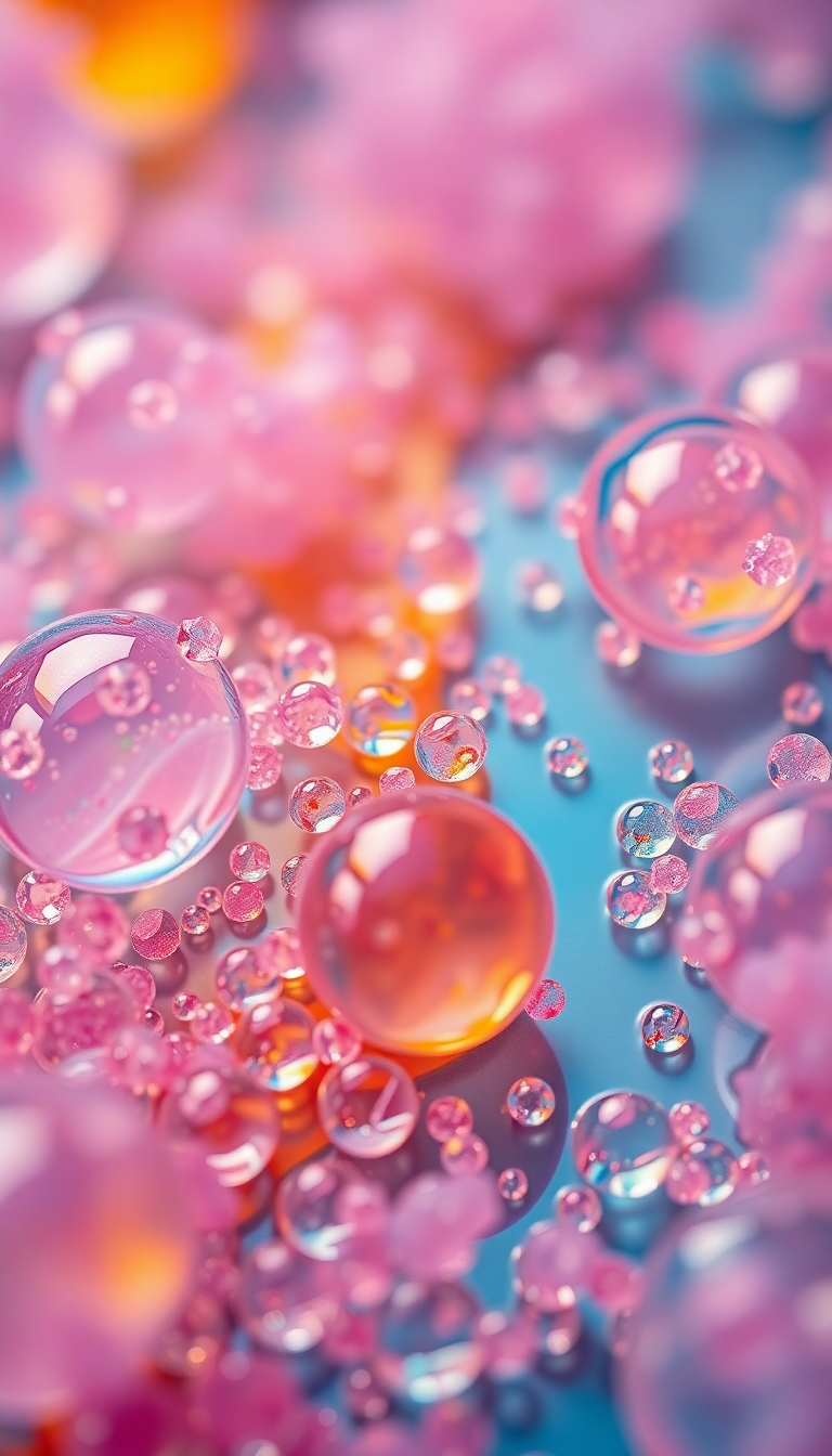 Arctic Oil And Water Macro Abstract Wallpaper