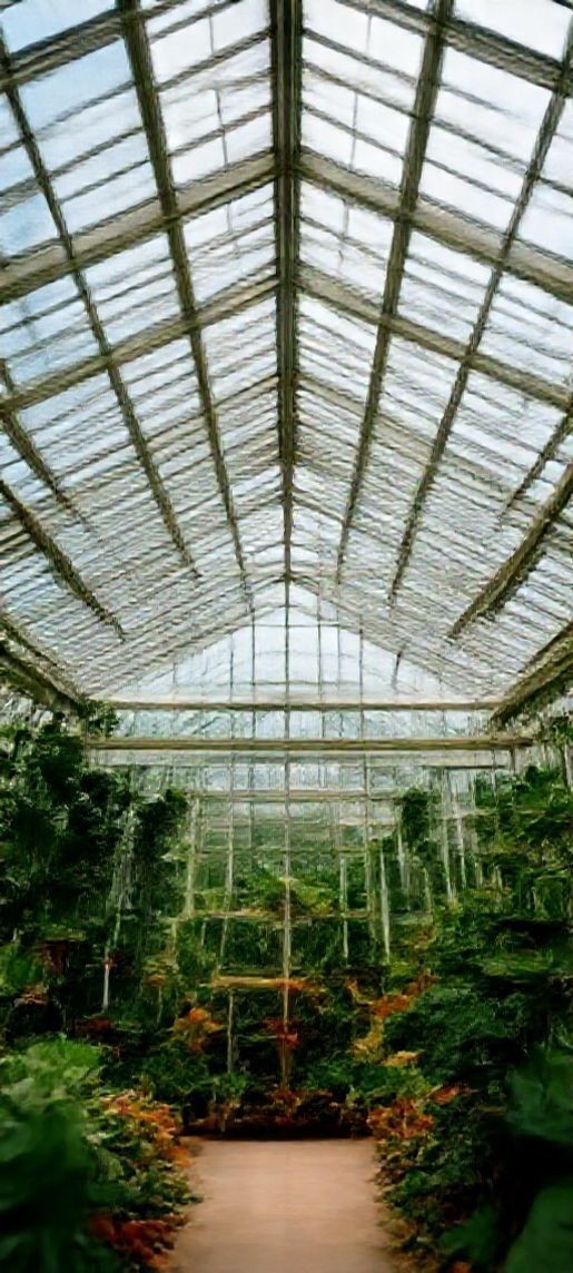 Greenhouse Interior Botanical Western Original Wallpaper