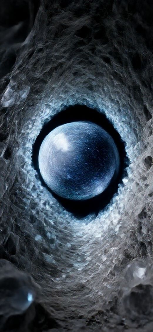 Crystal Caves Alien Moon Reflecting Starlight Digital art Special Wallpaper