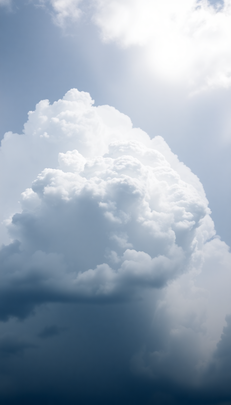 Coastal Sky Bubble Dramatic Clouds Photorealistic Wallpaper