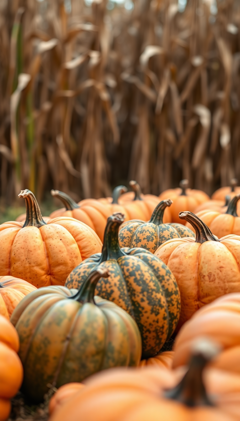 Autumn Harvest Pumpkins Twilight HD Wallpaper