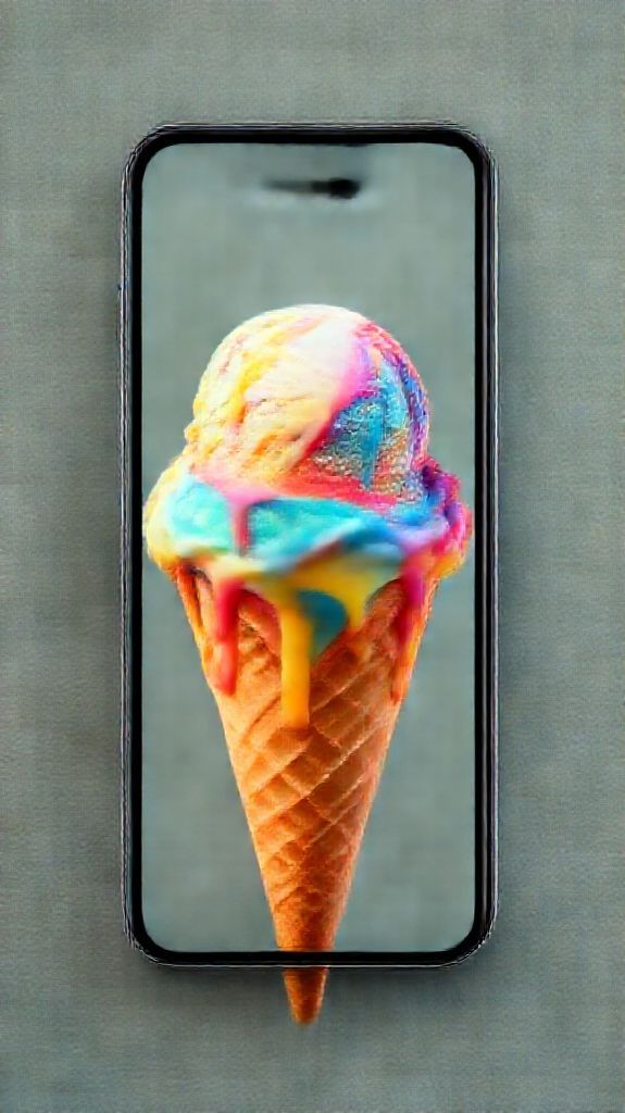 Abstract Classic Ice Cream Cone Wallpaper