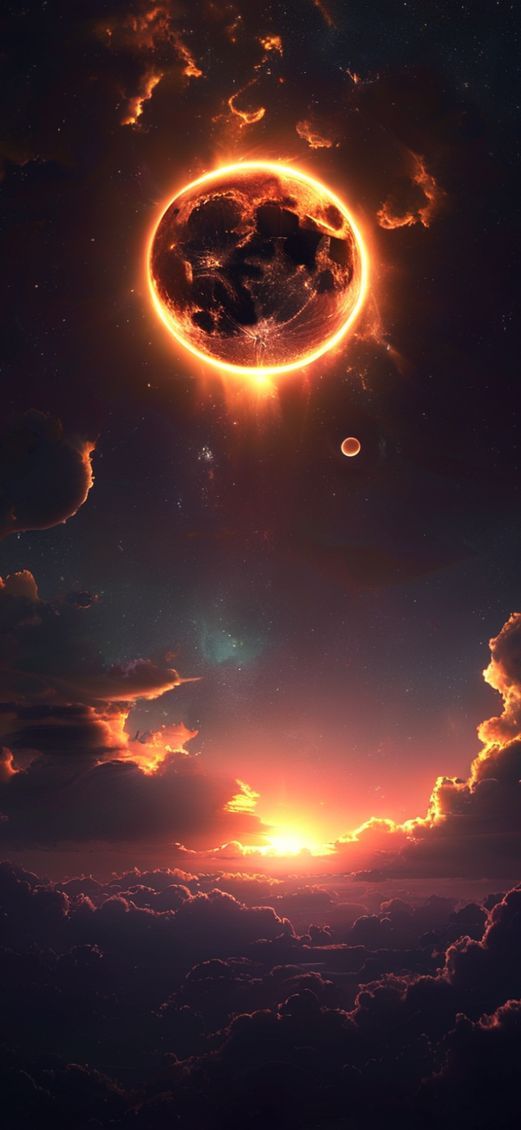 Totality Corona Dark Sky Dark Enhanced Wallpaper