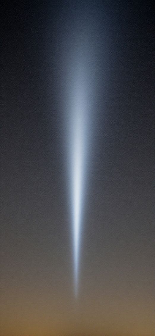 Vintage Comet Streaming Night Photorealistic Wallpaper