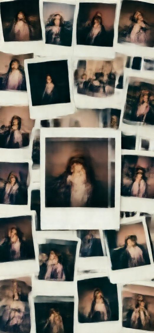 Vintage Polaroid Collection Scattered Memories Aesthetic HQ Wallpaper