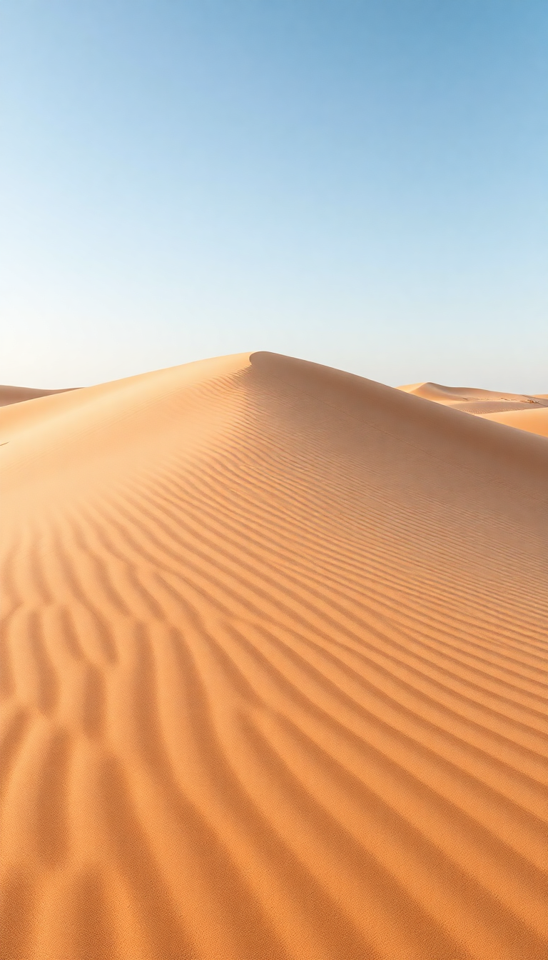 Frozen Dune Ripples Wind Patterns Desert Wallpaper