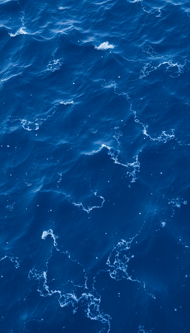 Ocean Waves Aerial View Pattern Texture Photorealistic Prime Wallpaper