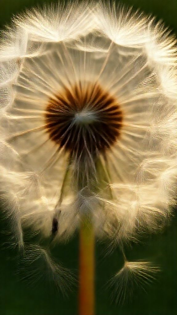 Dandelion Seeds Floating Rich Standard Wallpaper