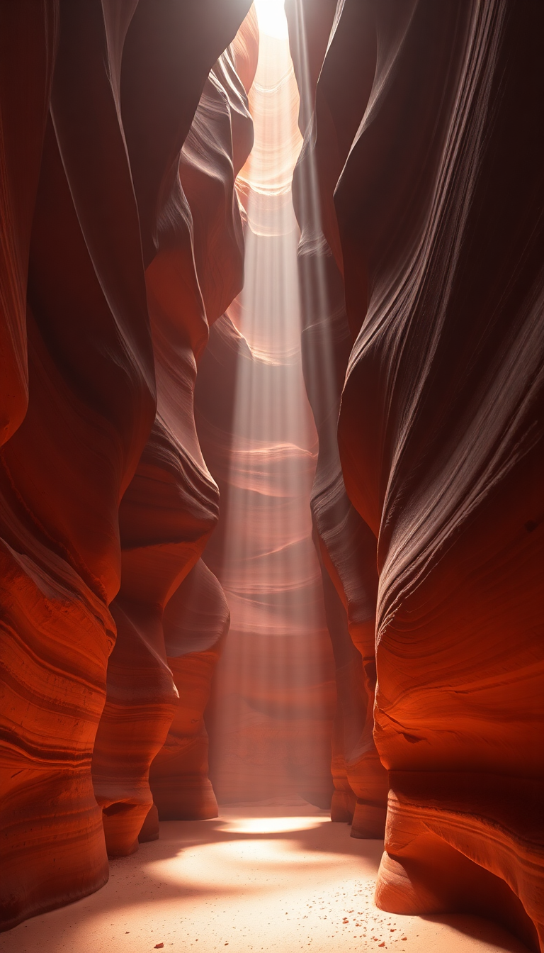 Nature Lush Slot Canyon Light Wallpaper