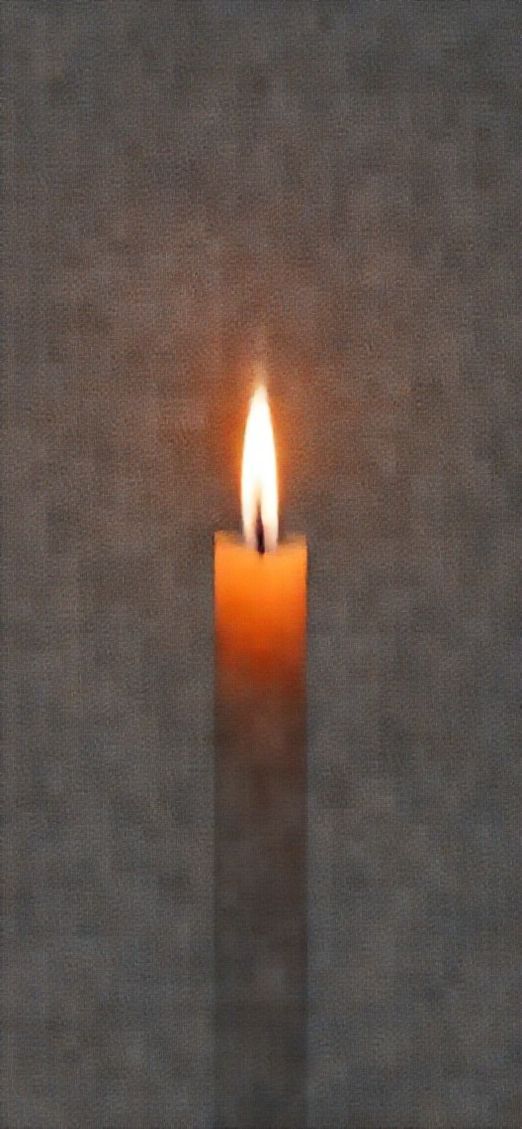 Dark Deep Single Candle Flame Wallpaper