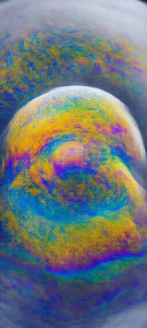 Dramatic Iridescent Rainbow Macro Bubble Aesthetic Wallpaper