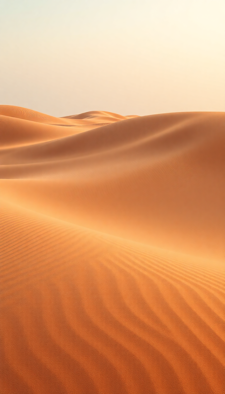 Ripples Wind Patterns Desert Nature Fresh Wallpaper