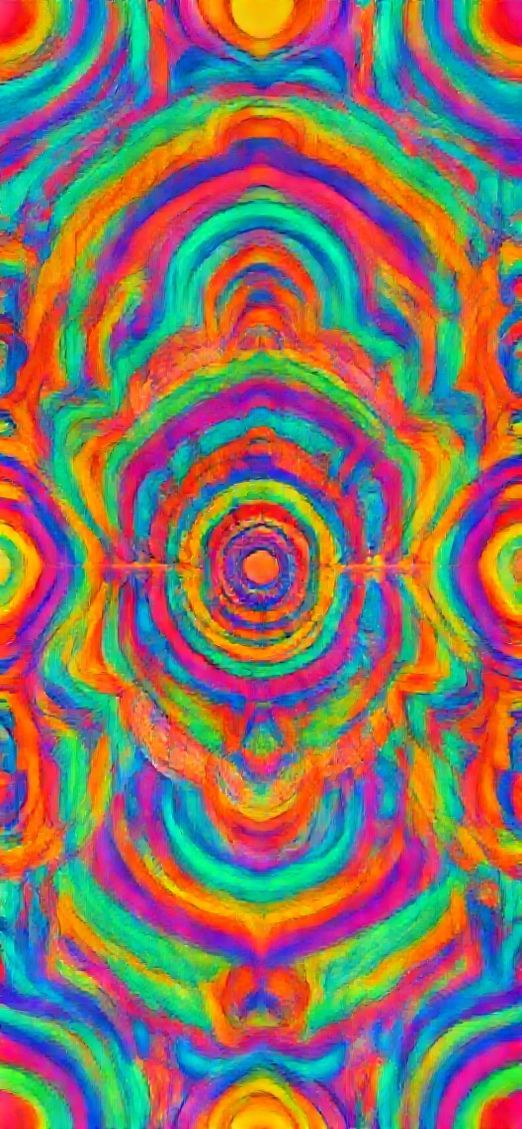 Psychedelic 60s Pattern Colorful Groovy Digital art Lite Wallpaper