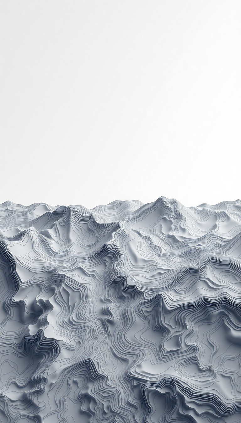 Warm Map Terrain Flowing Lines Minimalist Wallpaper