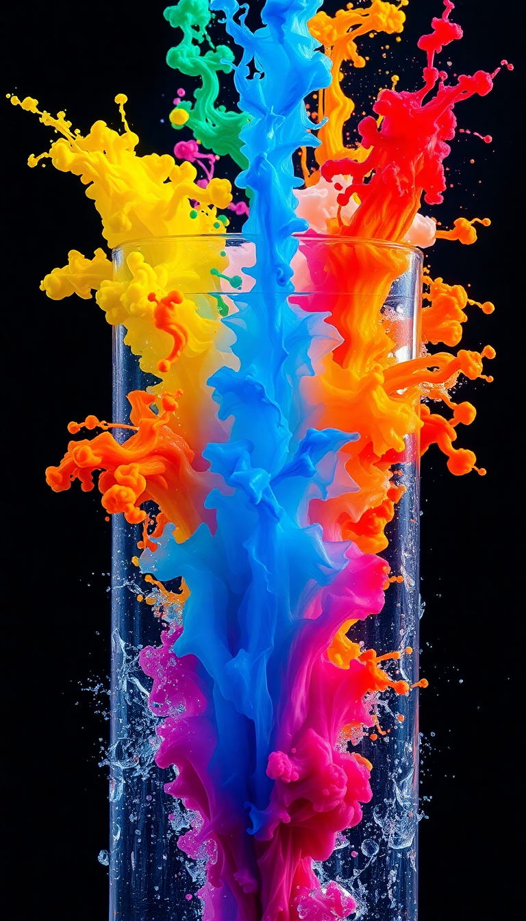 Nordic Golden Ink Explosion In Wallpaper