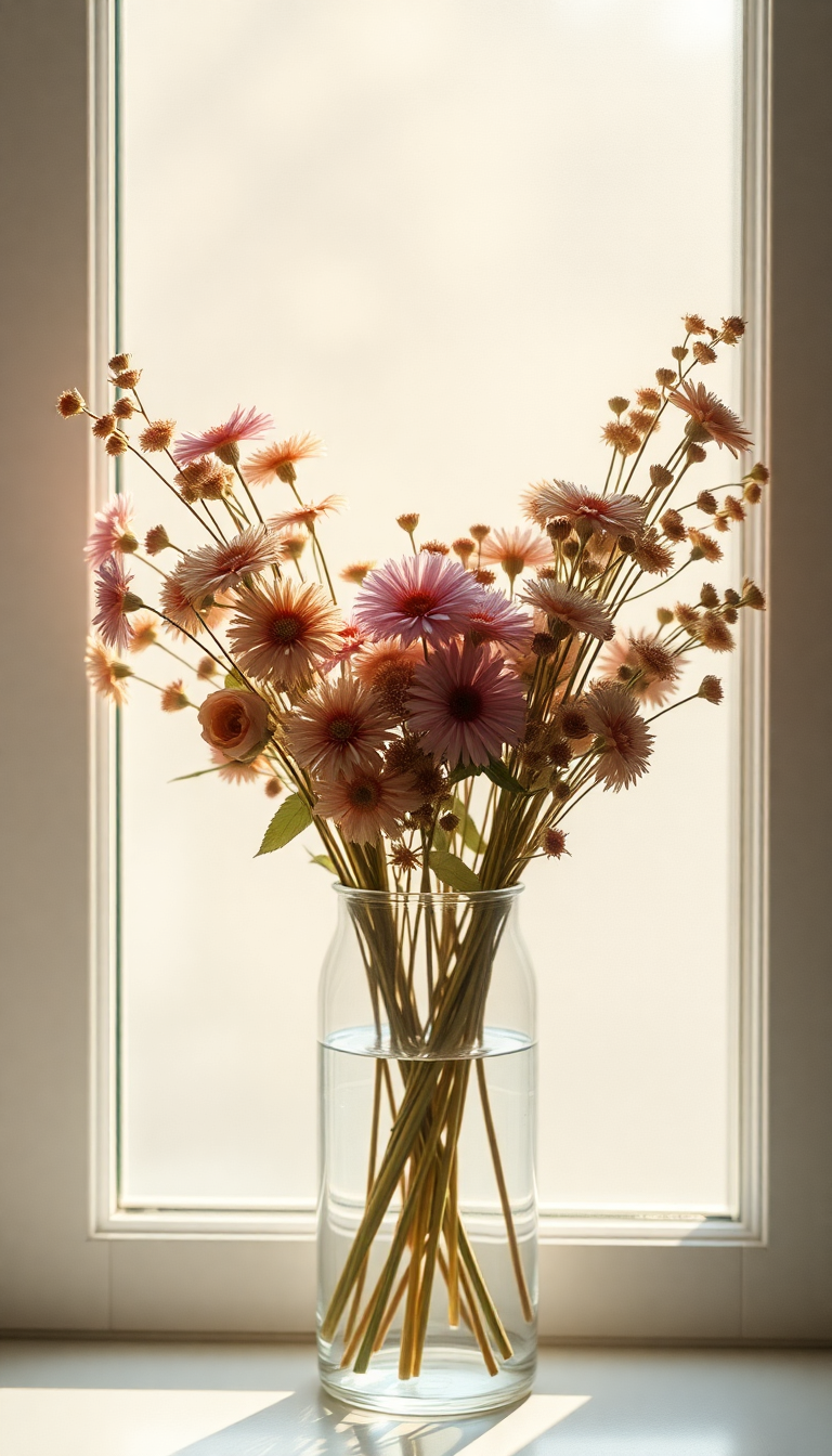 Aesthetic Timeless Dried Flowers In Wallpaper