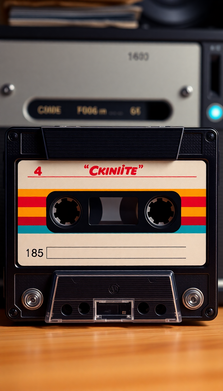 Cassette Tape Mixtape Retro Music Photorealistic Wallpaper