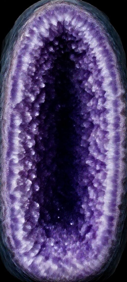 Photorealistic Organic Crystal Interior Purple Wallpaper