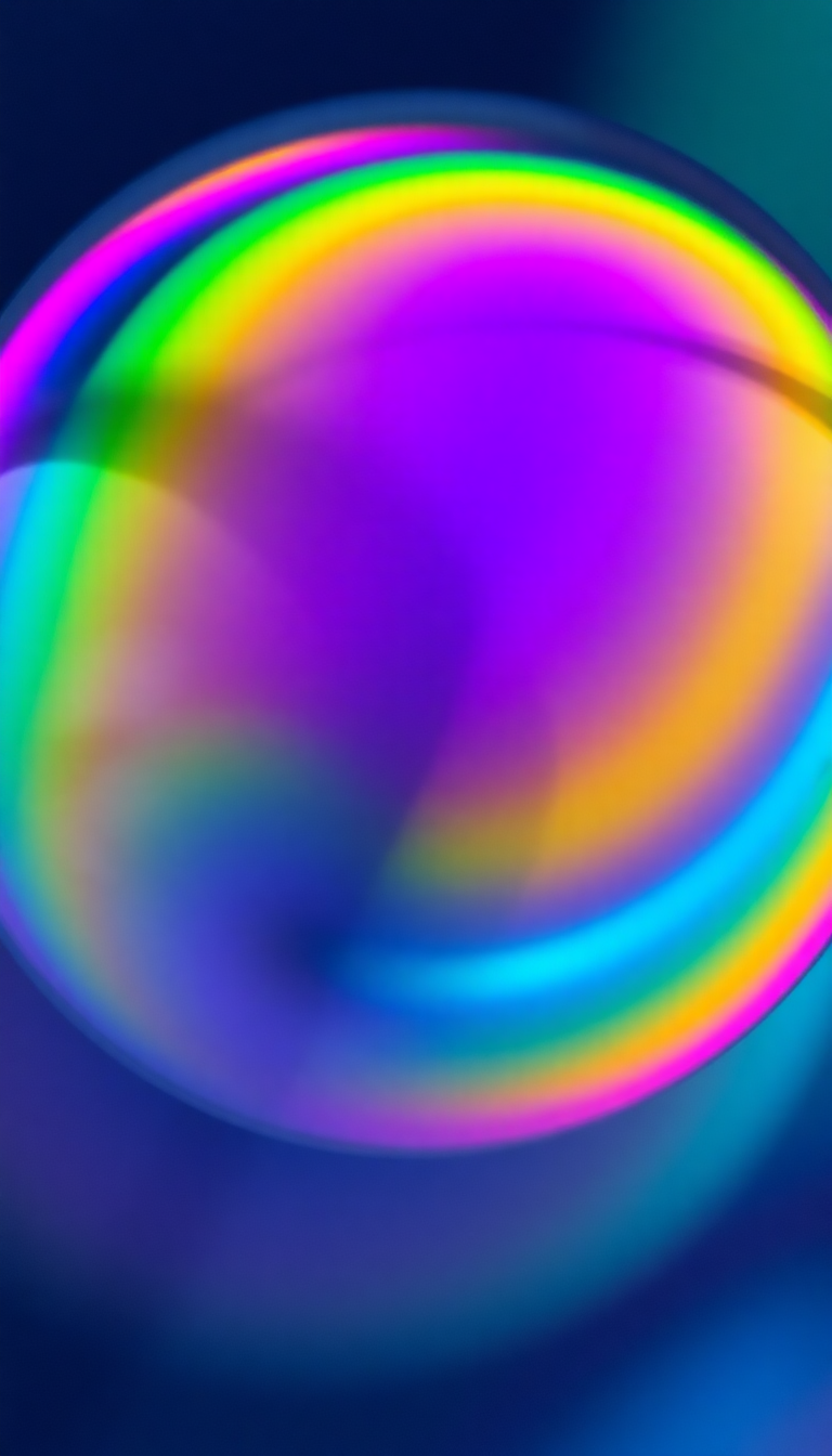 Sonic Soap Macro Iridescent Aesthetic Wallpaper