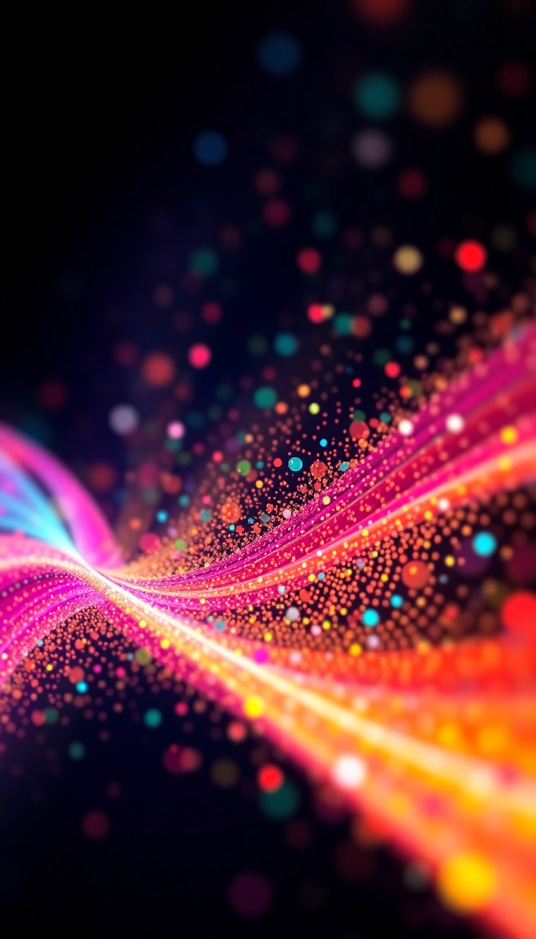 Abstract Sacred Generative Art Flowing Wallpaper