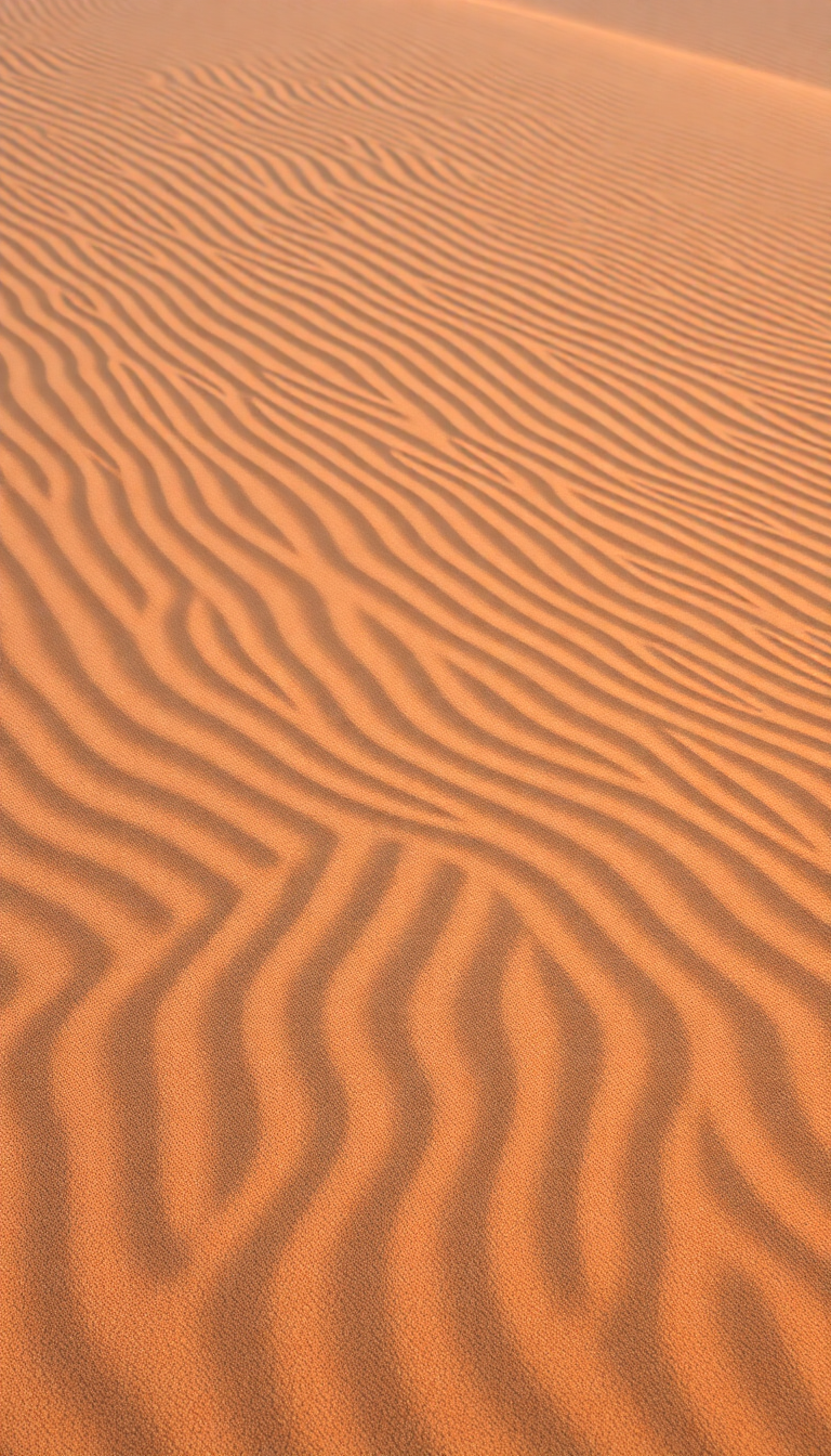 Cool Patterns Wind Ripples Dune Photorealistic Wallpaper