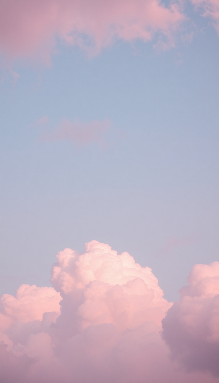 Pristine Cotton Candy Sky Dreamy Wallpaper