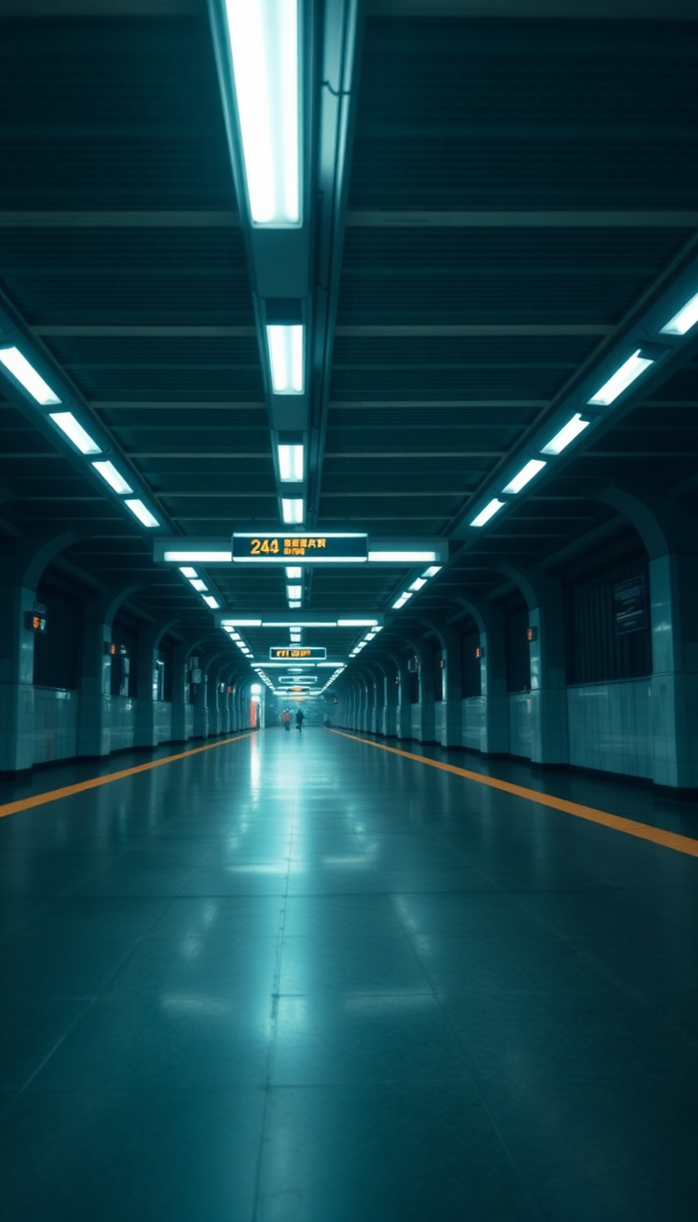 Aesthetic Misty Subway Station 3am Wallpaper