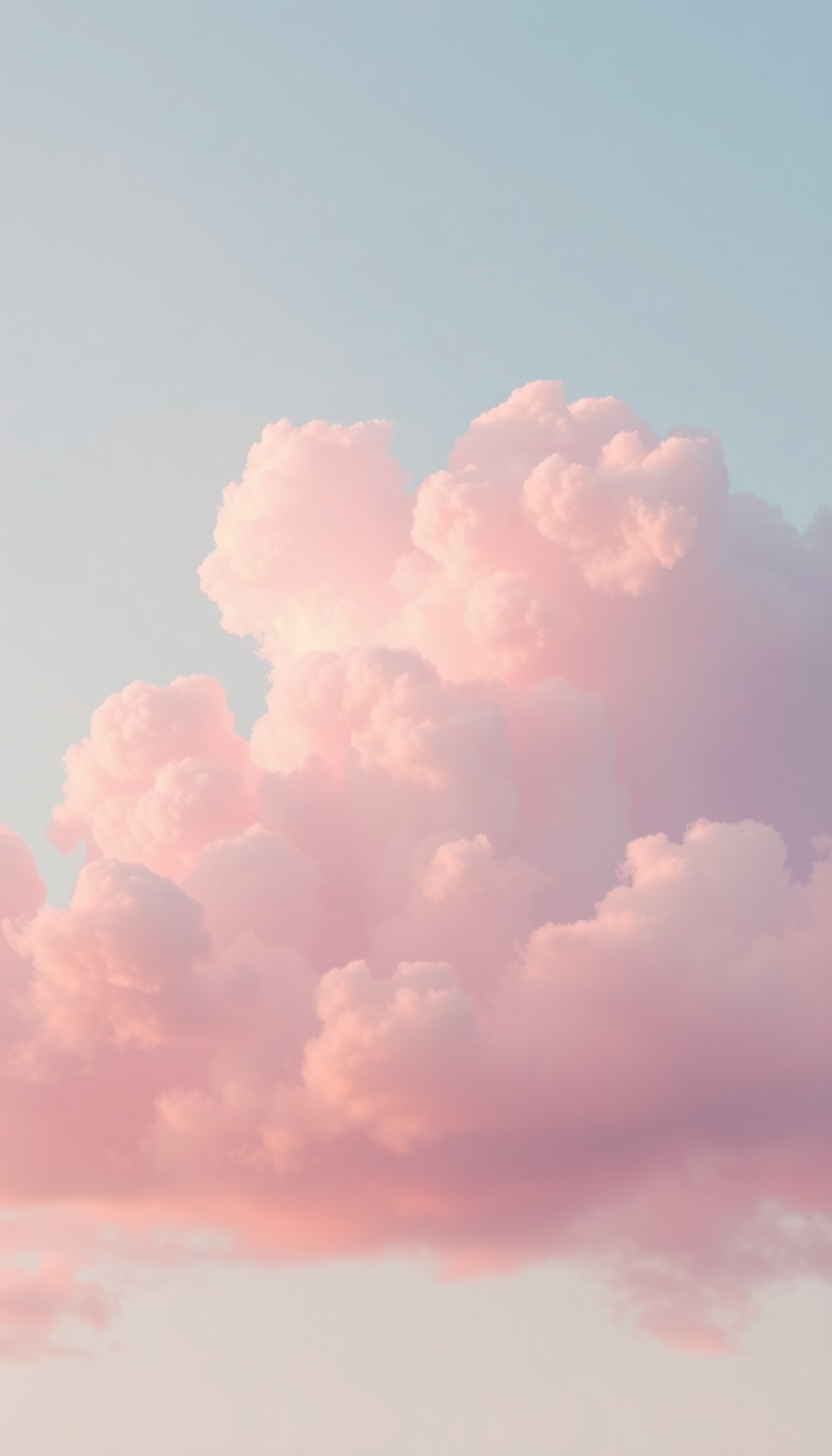 Pink Cloud Cotton Splendid HD Wallpaper