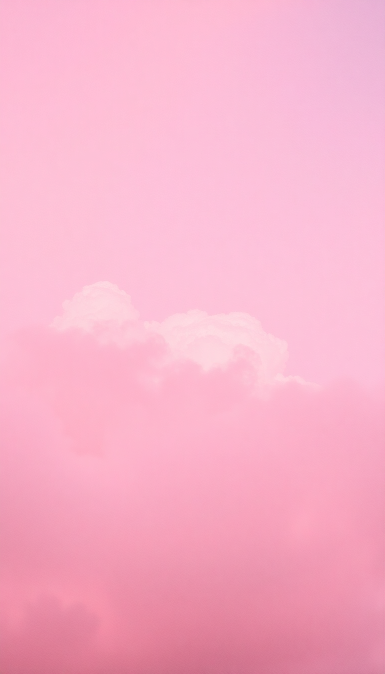 Brilliant Pink Cotton Sky Aesthetic Wallpaper