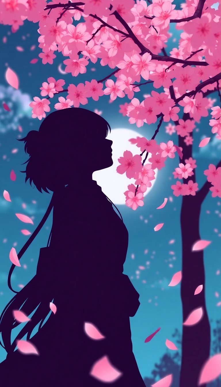 Opulent Blossom Petals Falling Anime Anime Wallpaper