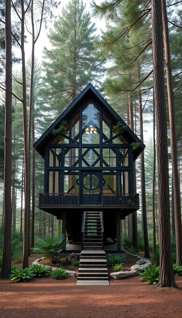 Aesthetic Wild Treehouse Luxury Modern Wallpaper