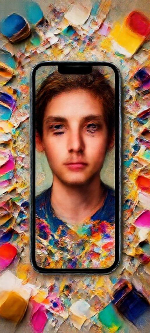 Sharp Mess Creative Scattered Supplies Photorealistic Wallpaper