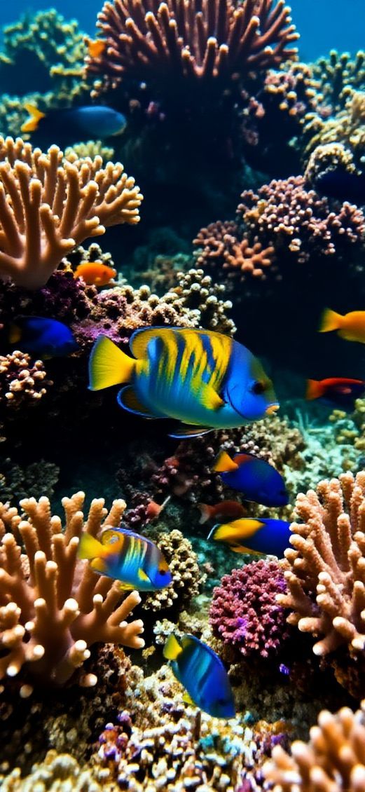 Gothic Sacred Coral Reef Vibrant Wallpaper