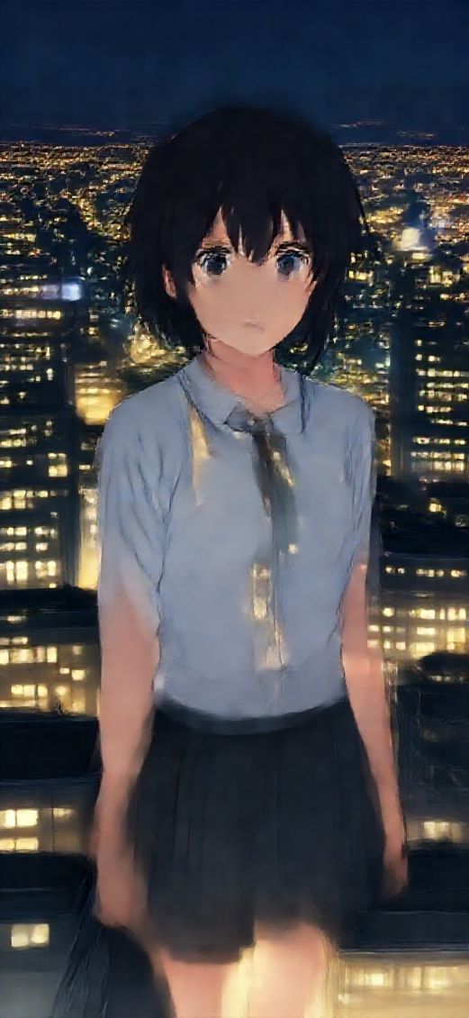 Urban At Night City Lights Anime Wallpaper