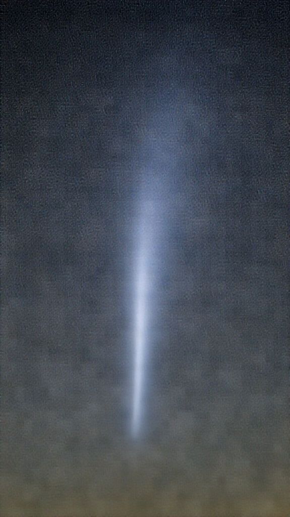 Futuristic Tail Streaming Across Night Photorealistic Wallpaper