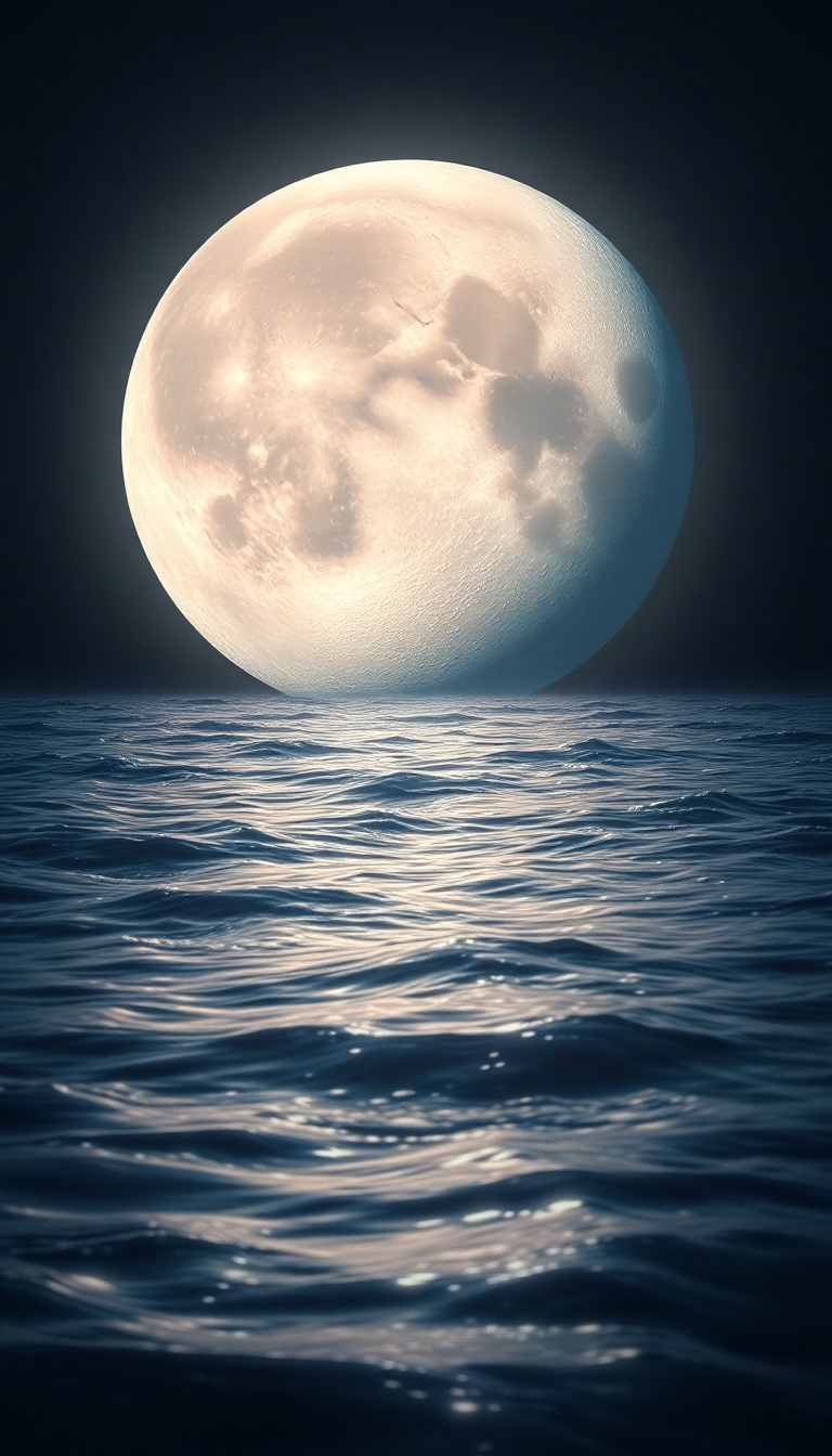 Giant Moon Touching Gorgeous HD Wallpaper