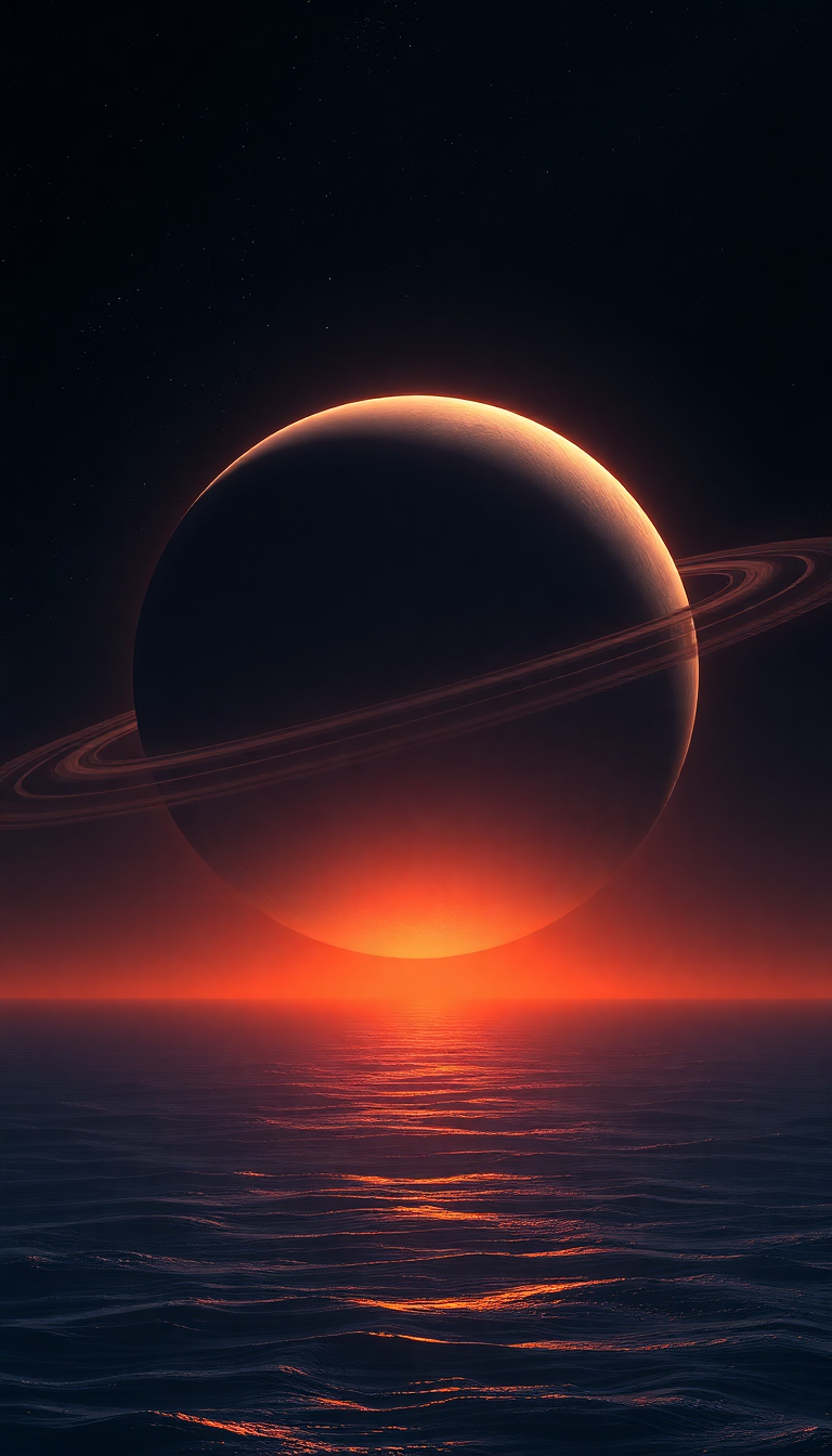 Rising Over Alien Ocean Space Remaster Wallpaper