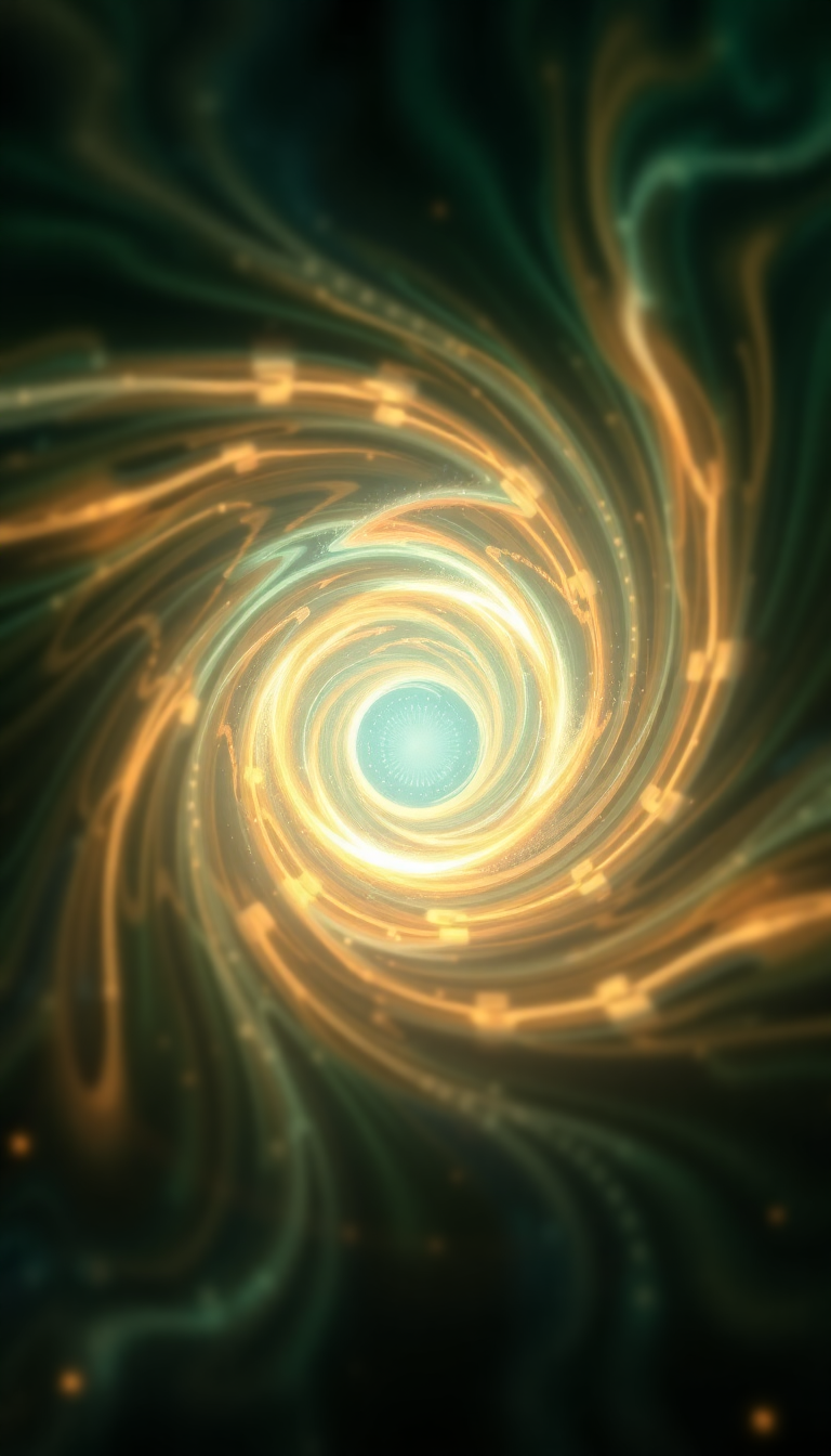 Digital art Nordic Portal Swirling Energy Wallpaper