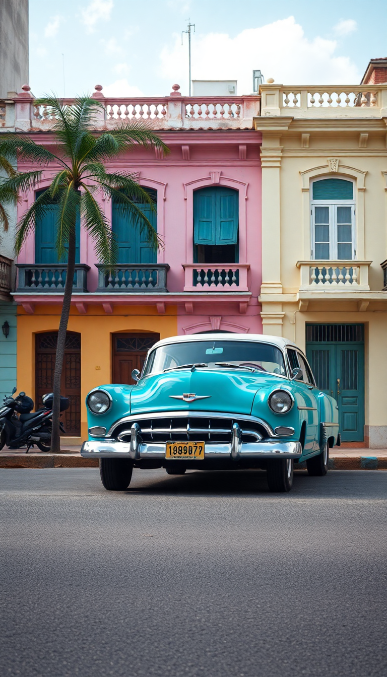 Dynamic Urban Old Havana Classic Wallpaper
