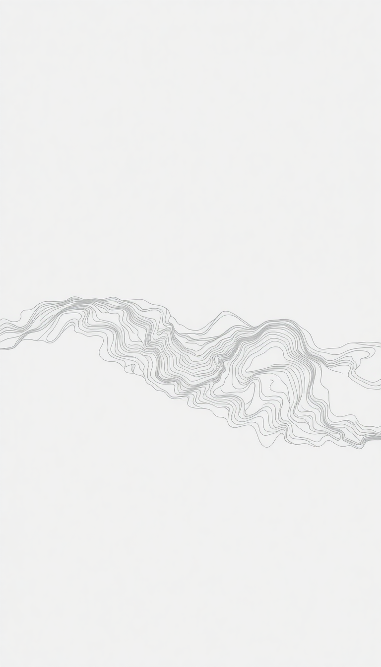 Minimalist Ethereal Lines Flowing Terrain Wallpaper