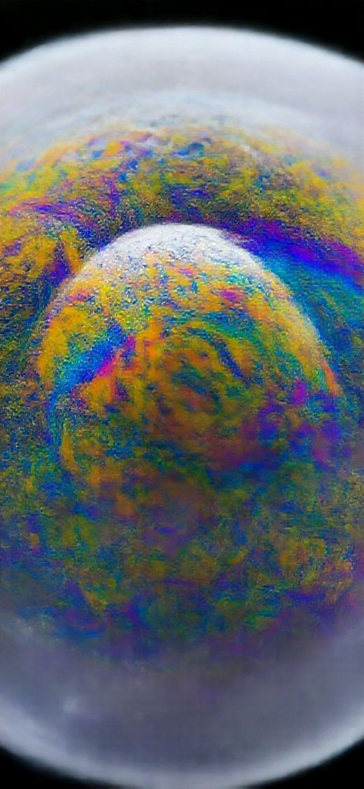 Aesthetic Fantastical Bubble Macro Rainbow Wallpaper