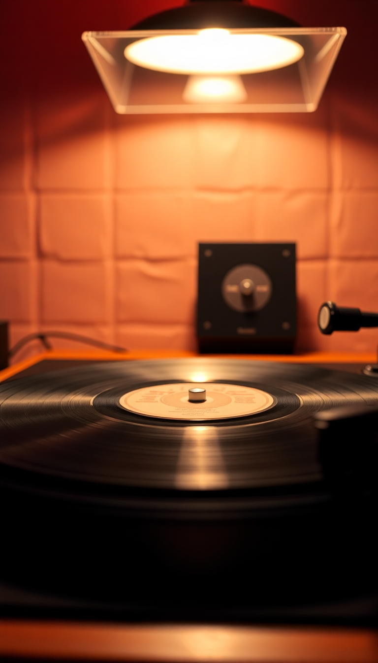 Alpine Luminous Vinyl Record Player Wallpaper