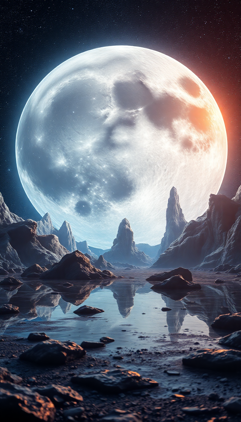 Crystal Caves On Alien Moon Digital art Wallpaper